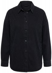 Ulla Popken 851036 Jeansjakke Antrasitt