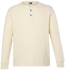 JP1880 851075 Langermet Henley t-skjorte Sandgrå TALL