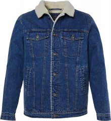 JP1880 851363 Jeansjakke med teddyfôr Denimblå