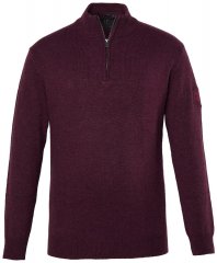 JP1880 851428 Halfzip strikkegenser Plomme TALL