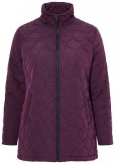 Ulla Popken 851831 Vattert jakke Brun