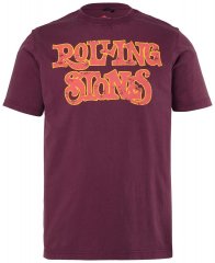 JP1880 851910 Rolling Stones Vintage Logo T-skjorte Aubergine
