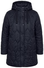 Ulla Popken 852413 Vattert jakke Svart