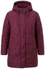 Ulla Popken 852413 Vattert jakke Plomme
