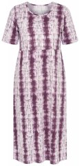 Ulla Popken 852854 Stripete midikjole Brun