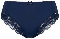 Ulla Popken 852930 Truser med blonder Mørkeblå