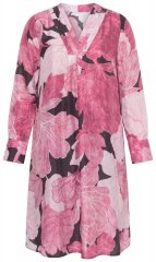 Ulla Popken 853426 Blomstret kjole Plomme
