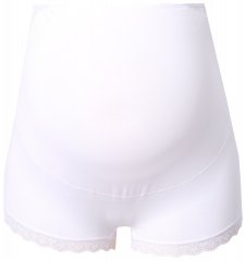 Ulla Popken 853631 Gravidtruser med blonder Hvit