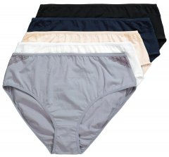 Ulla Popken 853698 Truser med blonder 5-pakning Svart