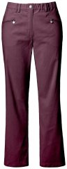Ulla Popken 854987 Varme stretchbukser med komfortlinning Aubergine