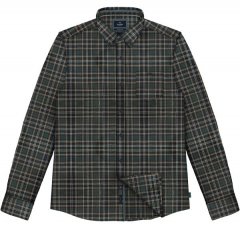 Double Outfitters FS-5230 Rutete skjorte Mørkegrønn/Beige