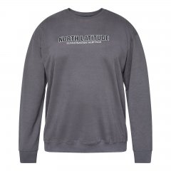 North Latitude Crewneck Sweatshirt Grå/Koksgrå