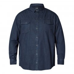 North Latitude Denim Shirt LS Blå