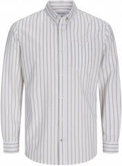 Jack & Jones OXFORD LS Shirt Striped White