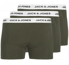 Jack & Jones JACBASIC Boxers 3-pack Green