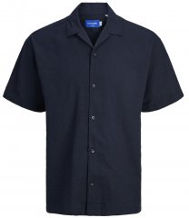 Jack & Jones JOREASTER PALMA SEERSUCKER Shirt Sky Captain