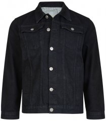 Kam Jeans Western Jeansjakke Svart
