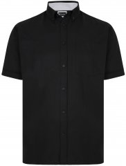 Kam Jeans P020 Premium Short sleeve Oxford Shirt Black