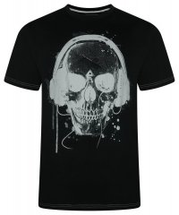 Kam Jeans 5811 T-skjorte med hodeskalle Svart