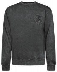 Kam Jeans 7081 Collegegenser med brodering Svart