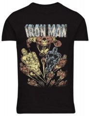 North Latitude 51349 T-skjorte med Iron Man-trykk Svart