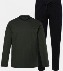 JP1880 Pyjamas Two-piece Striped Dark Green