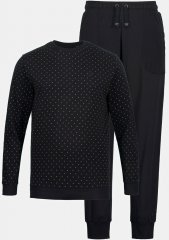 JP1880 Two-piece Pyjamas Long Sleeve and Long Trousers Black