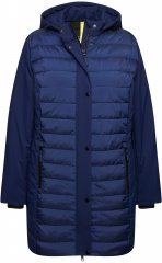 Ulla Popken HYPRAR Mixed Texture Water-Repellent Jacket Night Blue