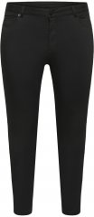 Kaffe Curve Dina Slim jeans med cropped lengde Svart