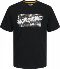 Jack & Jones Hawaii Shape Crew Neck T-Shirt Black