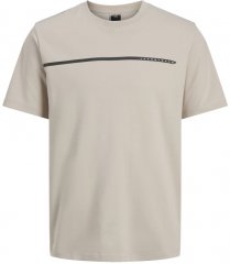 Jack & Jones Fusion Black Line Crew Neck T-Shirt Beige