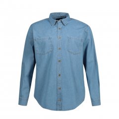 JP1880 Shirt Denim Long Sleeve Light Blue TALL