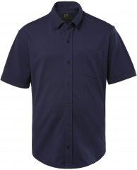 JP1880 Shirt Pique Short Sleeve Flexnamic Night Blue TALL