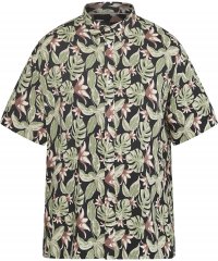 North Latitude 61357 All-Over Print Viskoseskjorte Svart