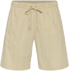 Kaffe Curve Nana Stripete shorts Chincilla/Hvit stripete
