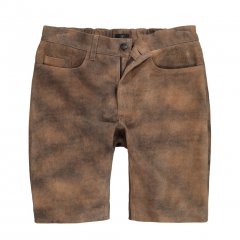 JP1880 Shorts Leather Traditional Cowhide Brown