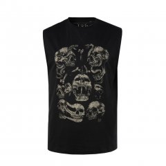 JP1880 Tanktop Skulls Black