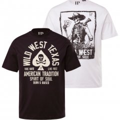 JP1880 T-Shirt 2-Pack Wild West Black And White