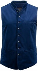 JP1880 Velvet Vest Traditional Blue