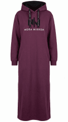 Nora Mikken MARI Maxi Hoodie Dress Mauve Wine