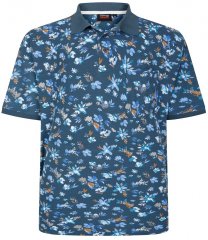 Espionage P221 poloskjorte med blomstermønster