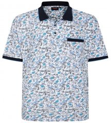 Espionage P224 poloskjorte med fuglemønster