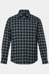 JP1880 Checked Flannel Shirt Long Sleeve Eucalyptus Green