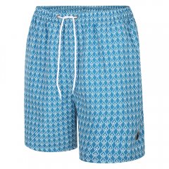 Espionage SW094 Badeshorts med Geometrisk Trykk Blå