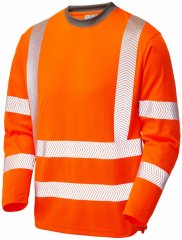 Leo Capstone Coolviz Plus Long Sleeve T-shirt Hi-Vis Orange