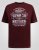 D555 Baldwin Grumpy Old Man Club Print Crew Neck T-shirt Burgundy/ Black Twist - T-skjorter - Store T-skjorter - 2XL-14XL
