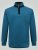 D555 Conway 1 1/4 Zip Neck Fleece Sweatshirt With Bear Logo Teal - Gensere og hettegensere - Store hettegensere - 2XL-14XL