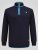 D555 Conway 2 1/4 Zip Neck Fleece Sweatshirt With Bear Logo Mørkeblå - Gensere og hettegensere - Store hettegensere - 2XL-14XL