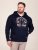 D555 Hector Adventurer Printed Zip Through Hoody Mørkeblå - Gensere og hettegensere - Store hettegensere - 2XL-14XL