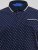 D555 Reid AOP Polo With Jacquard Collar, Pocket And Cuffs Mørkeblå - Polo- & piqueskjorter - Poloskjorte i store størrelser - 2XL-8XL